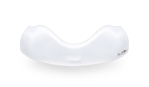 un objeto de plástico blanco con mango de metal