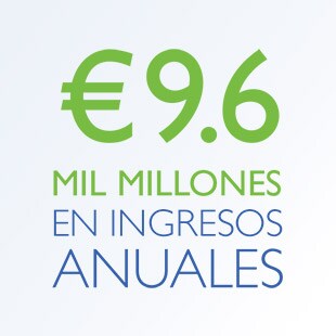 un texto verde y azul