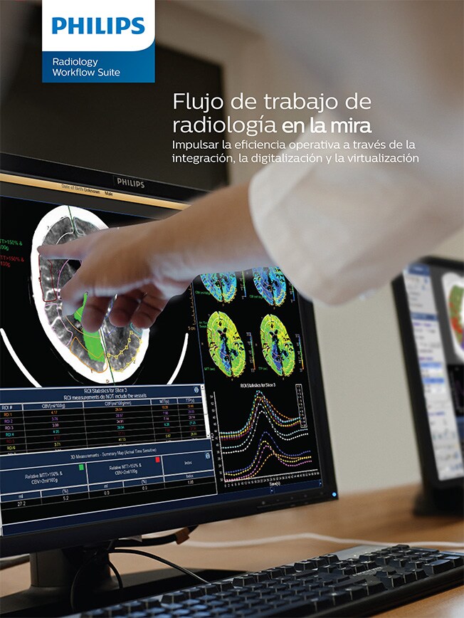 Portada del folleto de Philips Radiology Workflow Suite (descargar .pdf)