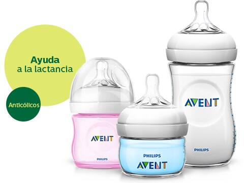 El biberón Natural Philips Avent es anticólicos y ayuda a la lactancia