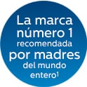 Marca número uno recomendada por mamás